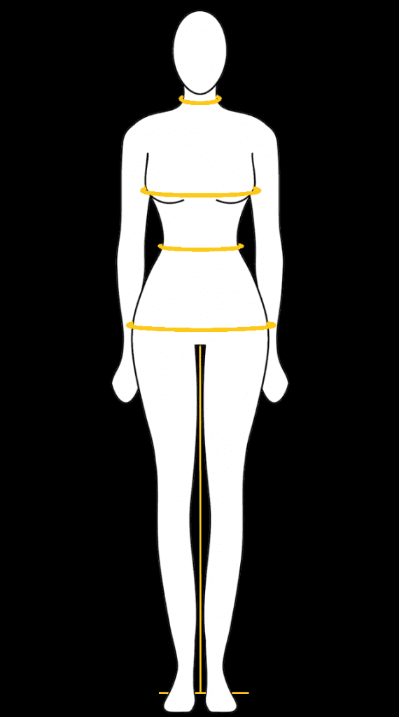 guide de taille pour femme